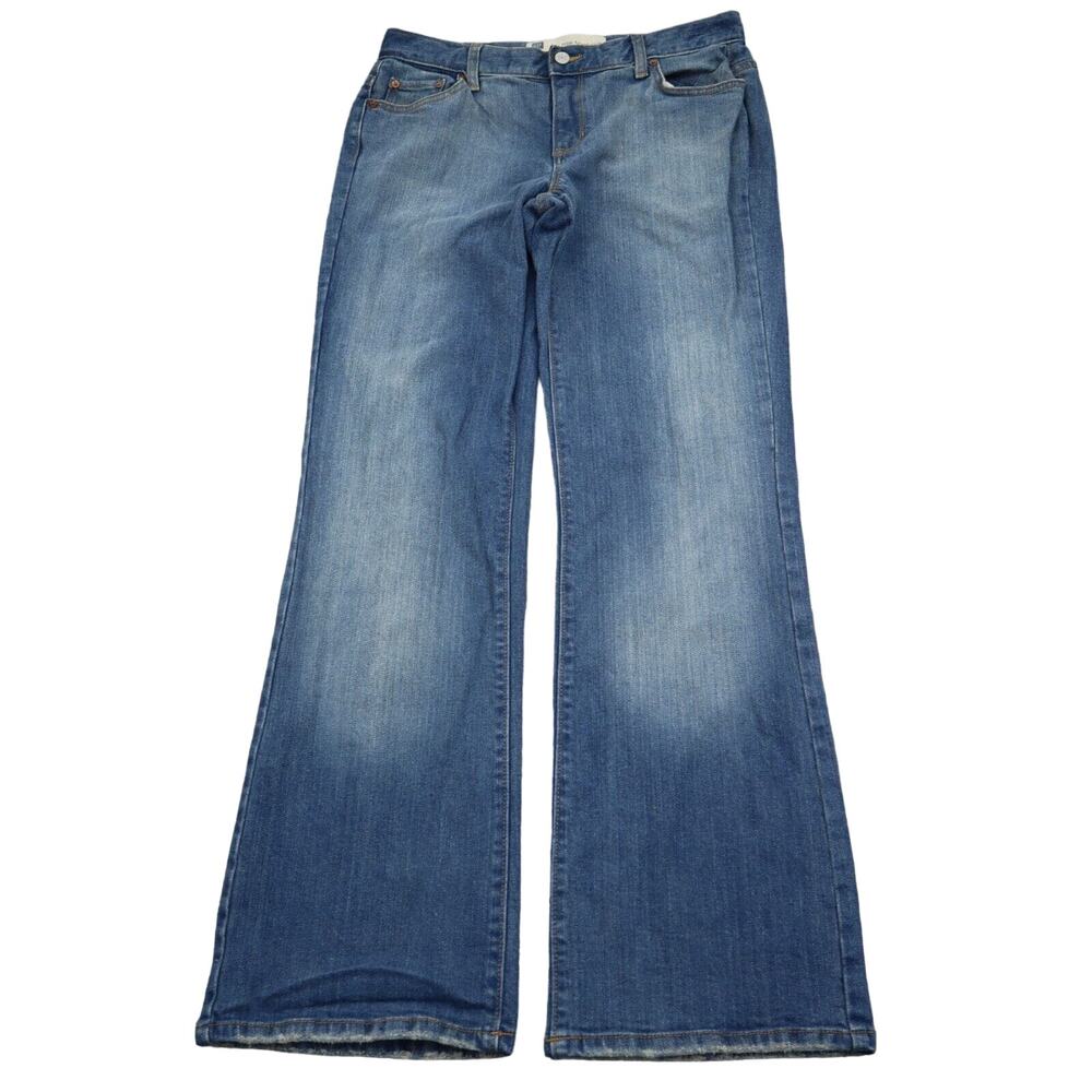 Gap Pants Womens 6 Blue Low Rise Boot Cut Stretch 5 Pocket Design Jeans